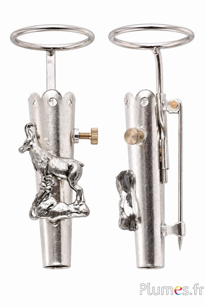 Spelden met schroefbevestiging - lengte 6 cm, Ø 1 cm - zilverkleurig